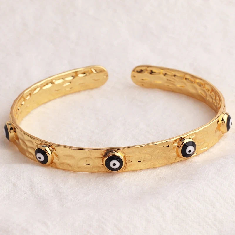 18k Evil Eye Indian Bangles