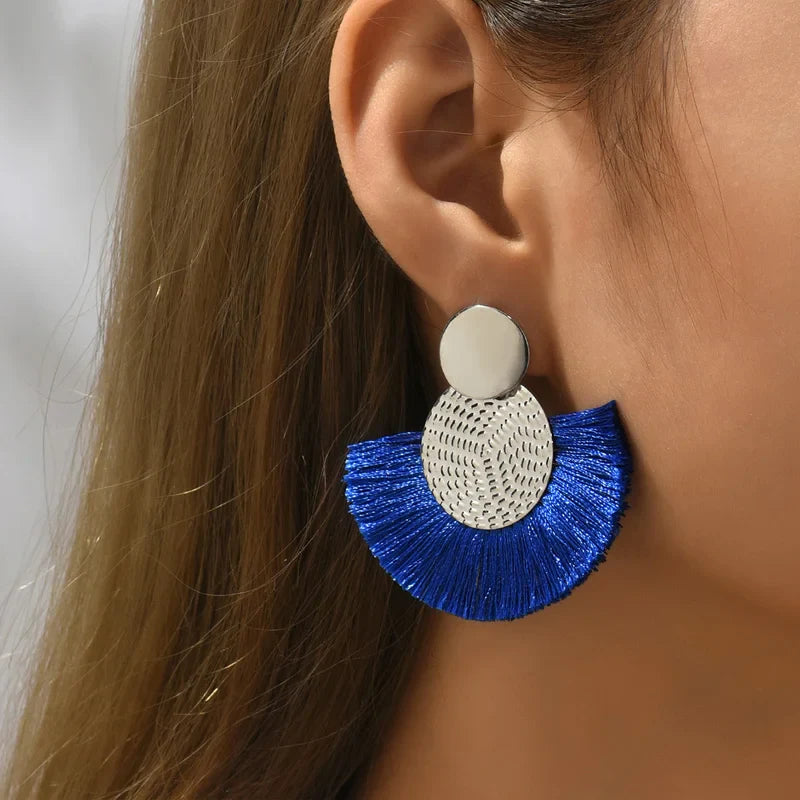 Solara Fringe Statement Earrings