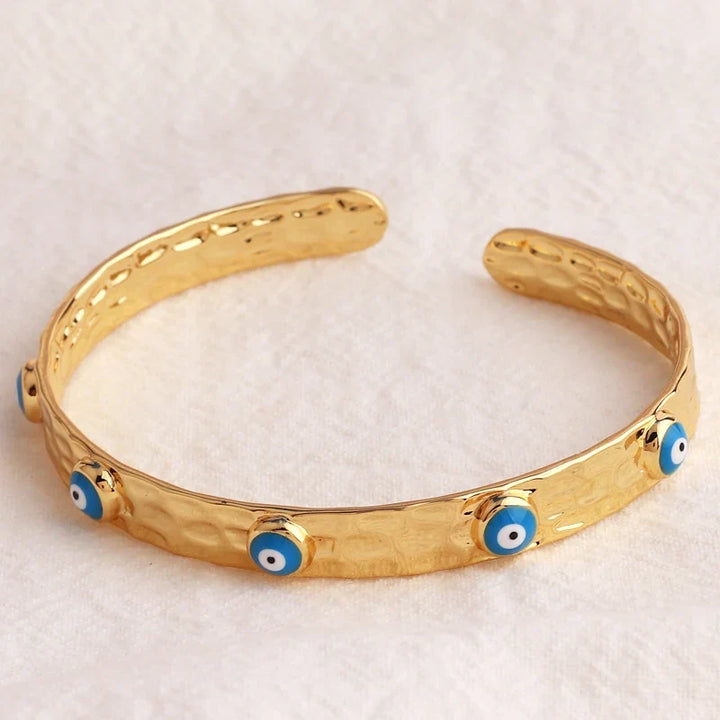 18k Evil Eye Indian Bangles