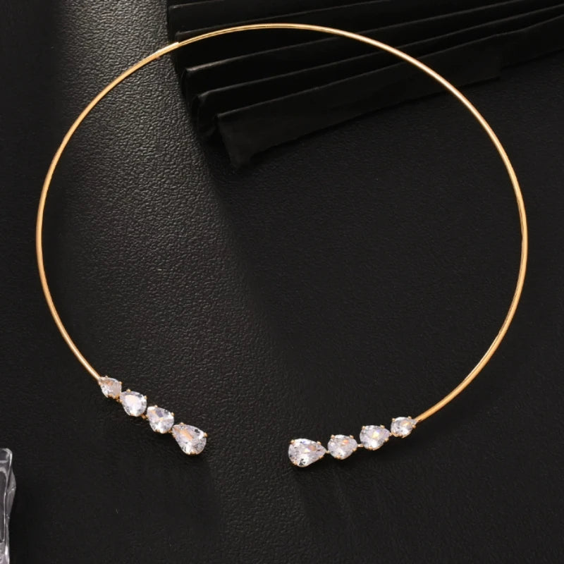 Women's Exquisite Sparkling Wedding Banquet Nacklace