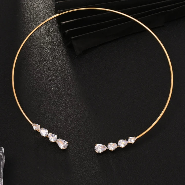 Women's Exquisite Sparkling Wedding Banquet Nacklace