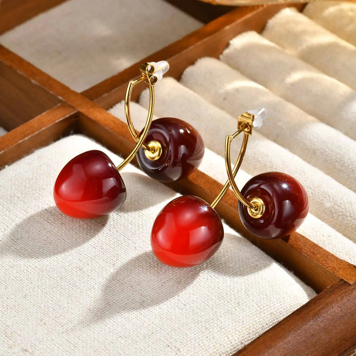 Cherry Pop Waterproof Earrings