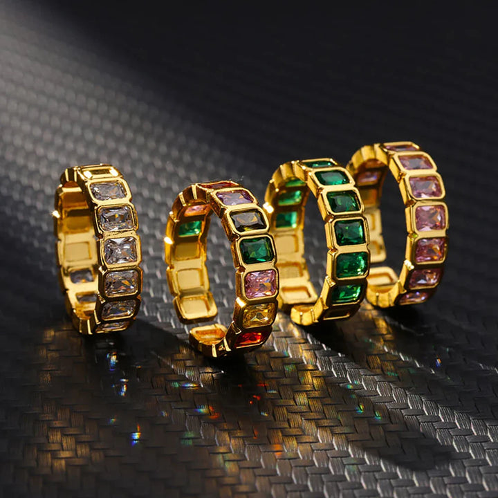 Velmira Luxe Prism Gem Statement Ring