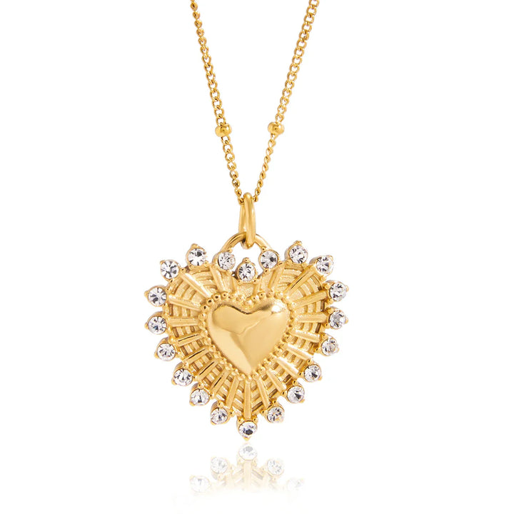 Radiant Heritage Medallion Heart Necklace