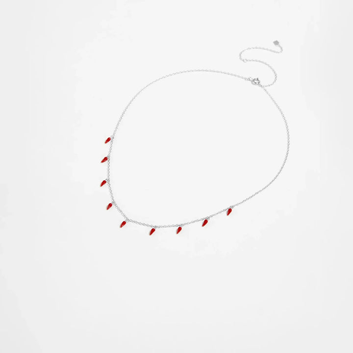 Red Chili Spicy Charm 925 Sterling Silver Necklace