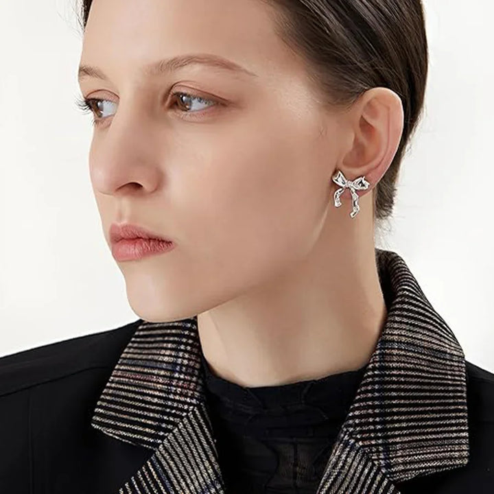 Elodie Bow Stud Earrings