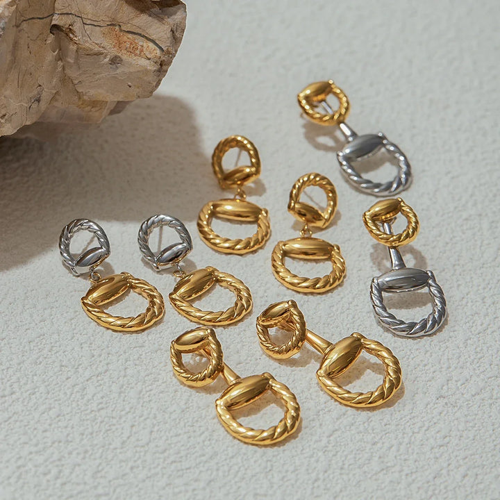 Eida Braided Gold-Plated Earrings