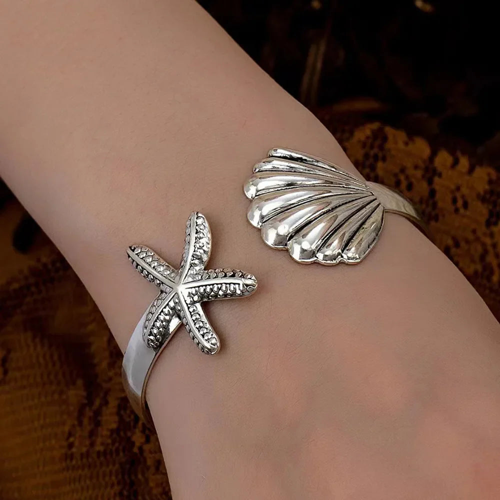 Maris Starfish Shell Cuff Bracelet