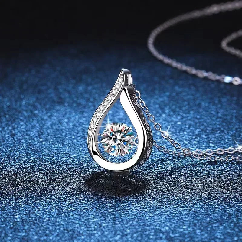 Drop Silver Bright Necklace