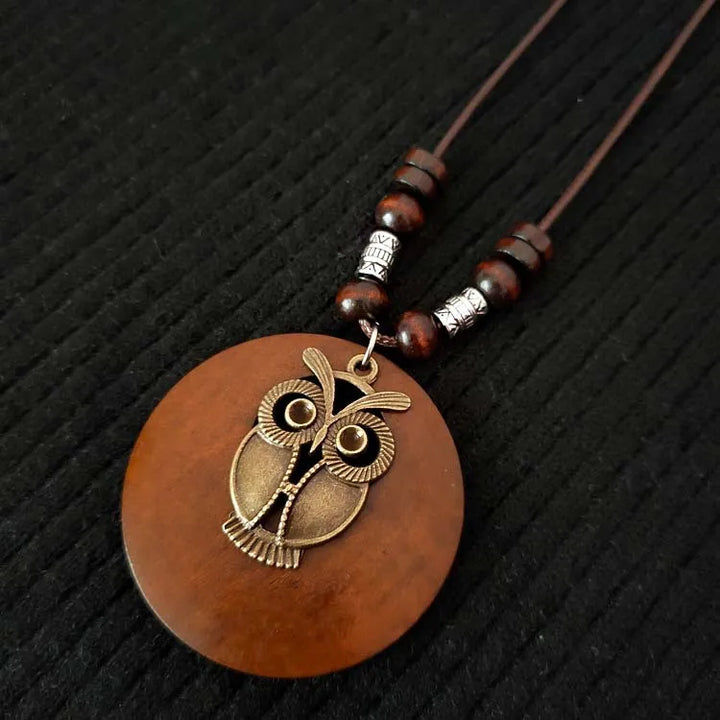 Orvella Bohemian Layered Circle Statement Necklace