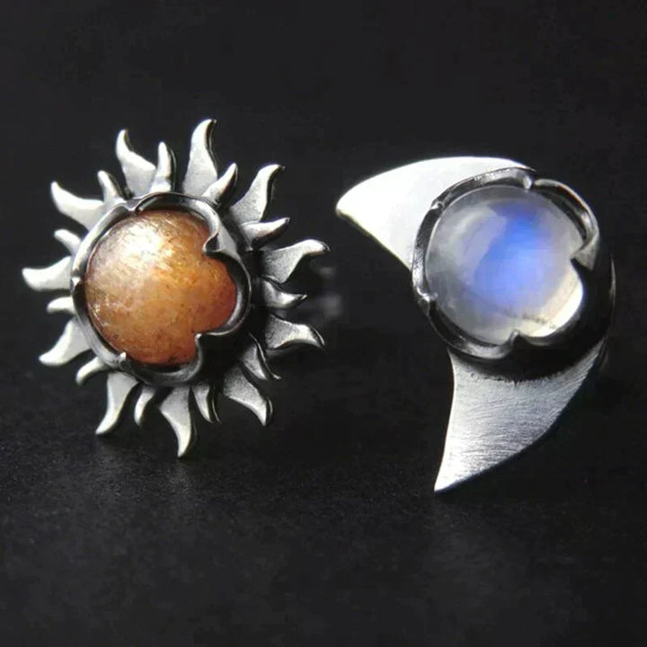 Earrings Sun and Moon
