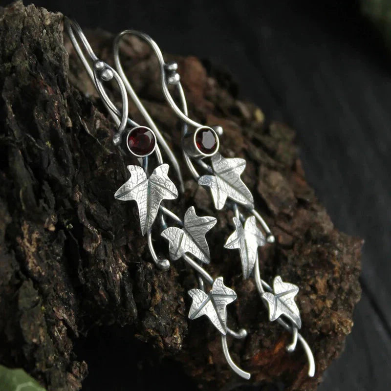 Blue Crystal Elf Earrings