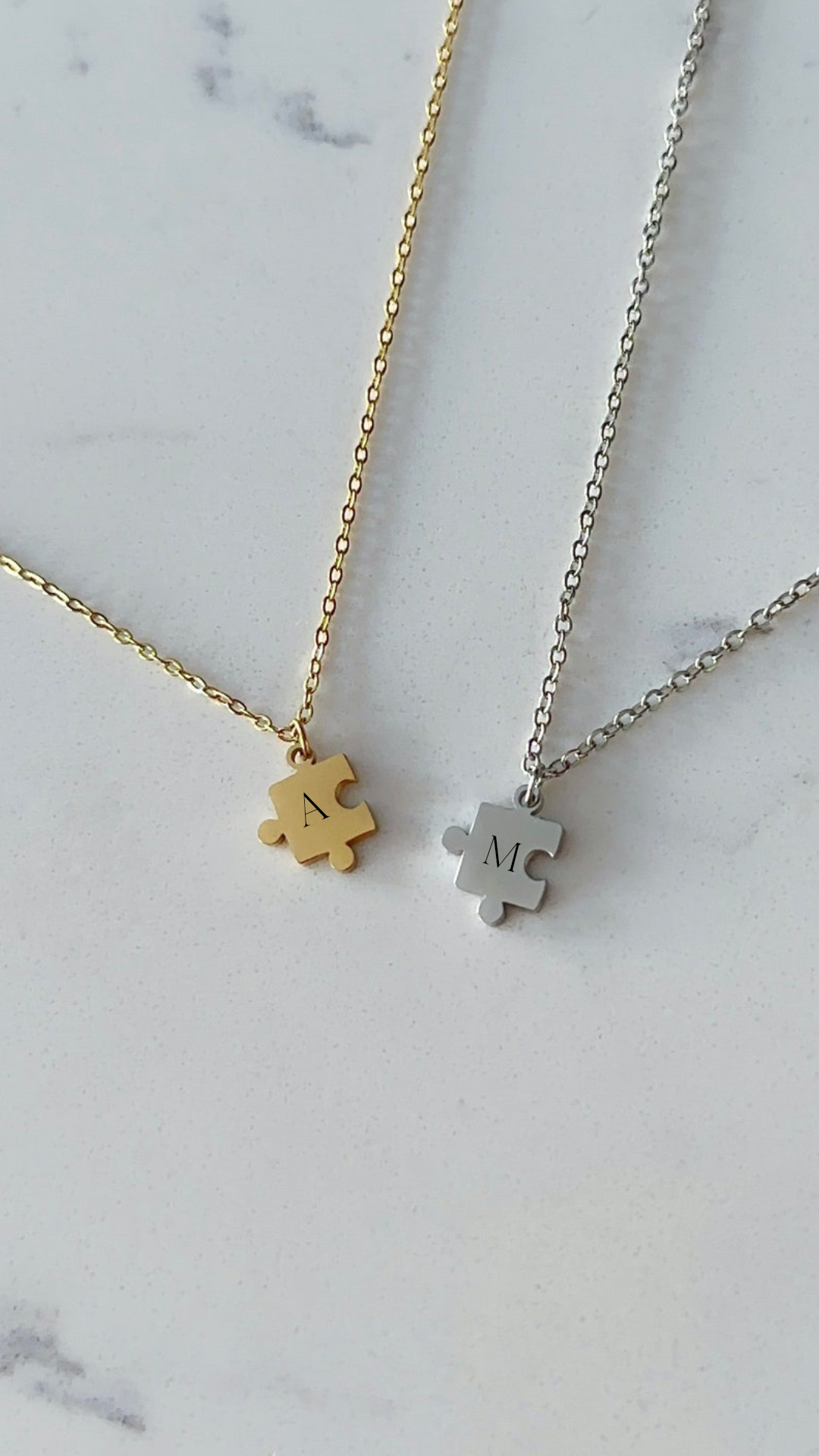 SOULMATE Personalized Puzzle Initial Necklace