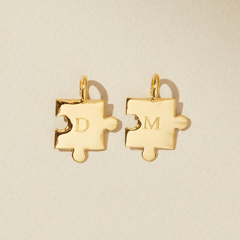 SOULMATE Personalized Puzzle Initial Necklace