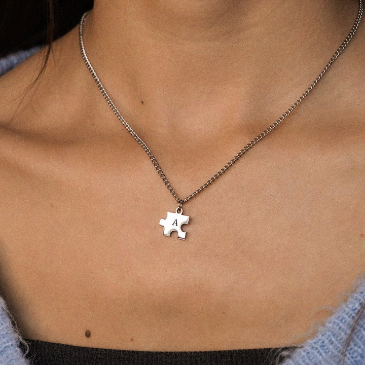 SOULMATE Personalized Puzzle Initial Necklace
