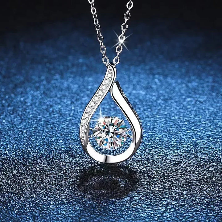 Drop Silver Bright Necklace