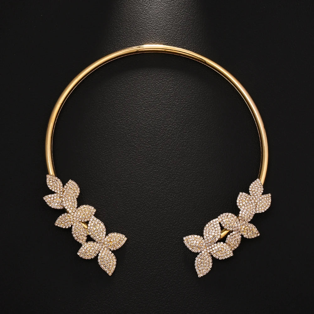 New style floral leaf necklace for women