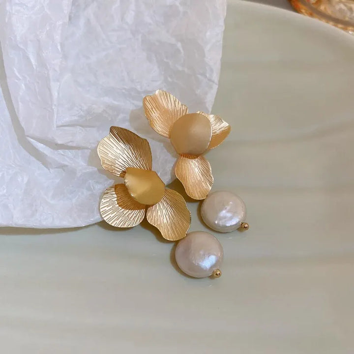 Calviera Gilded Flower Earrings