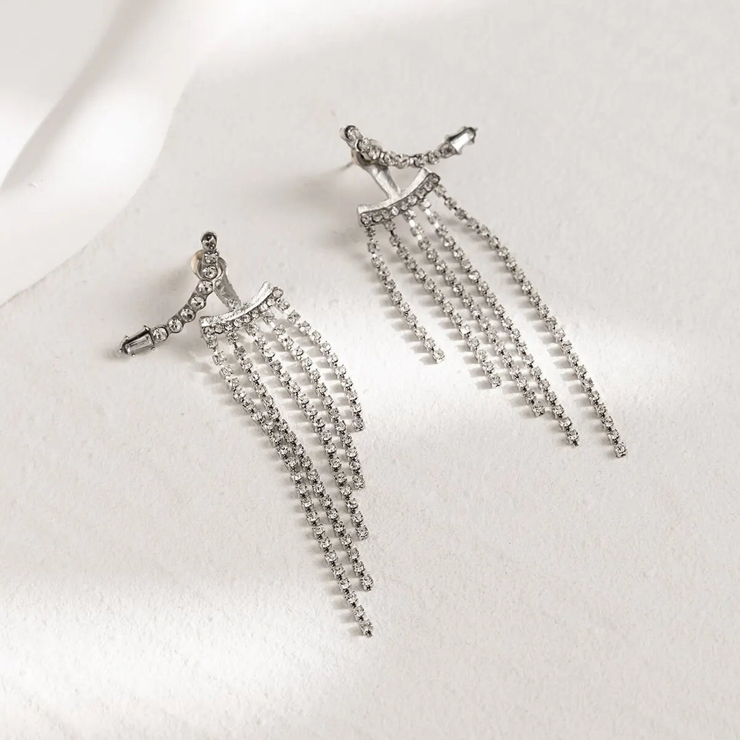 Elvaris Bridal Waterfall Earrings