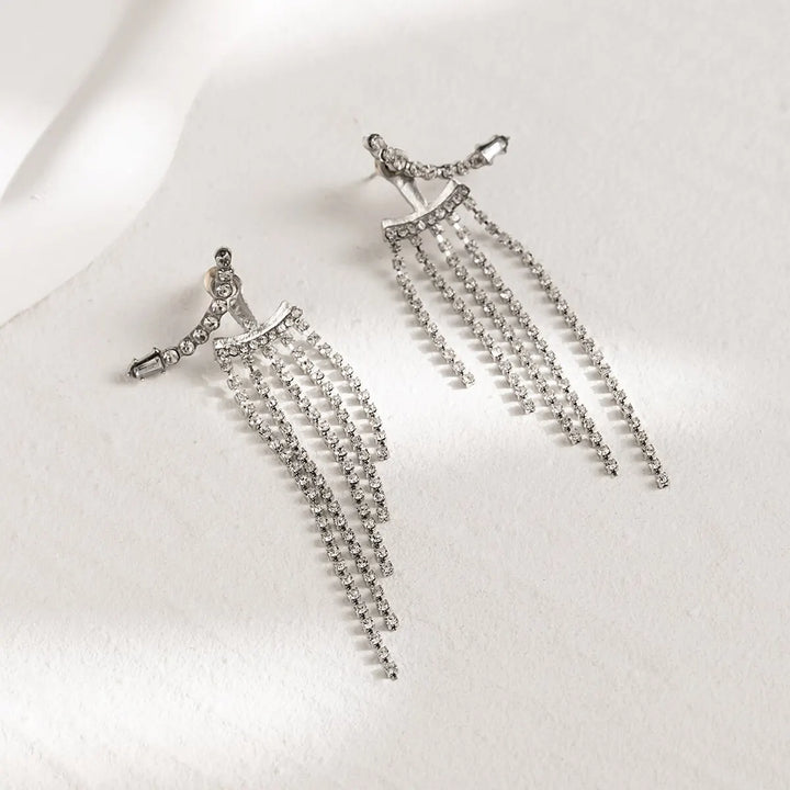 Elvaris Bridal Waterfall Earrings
