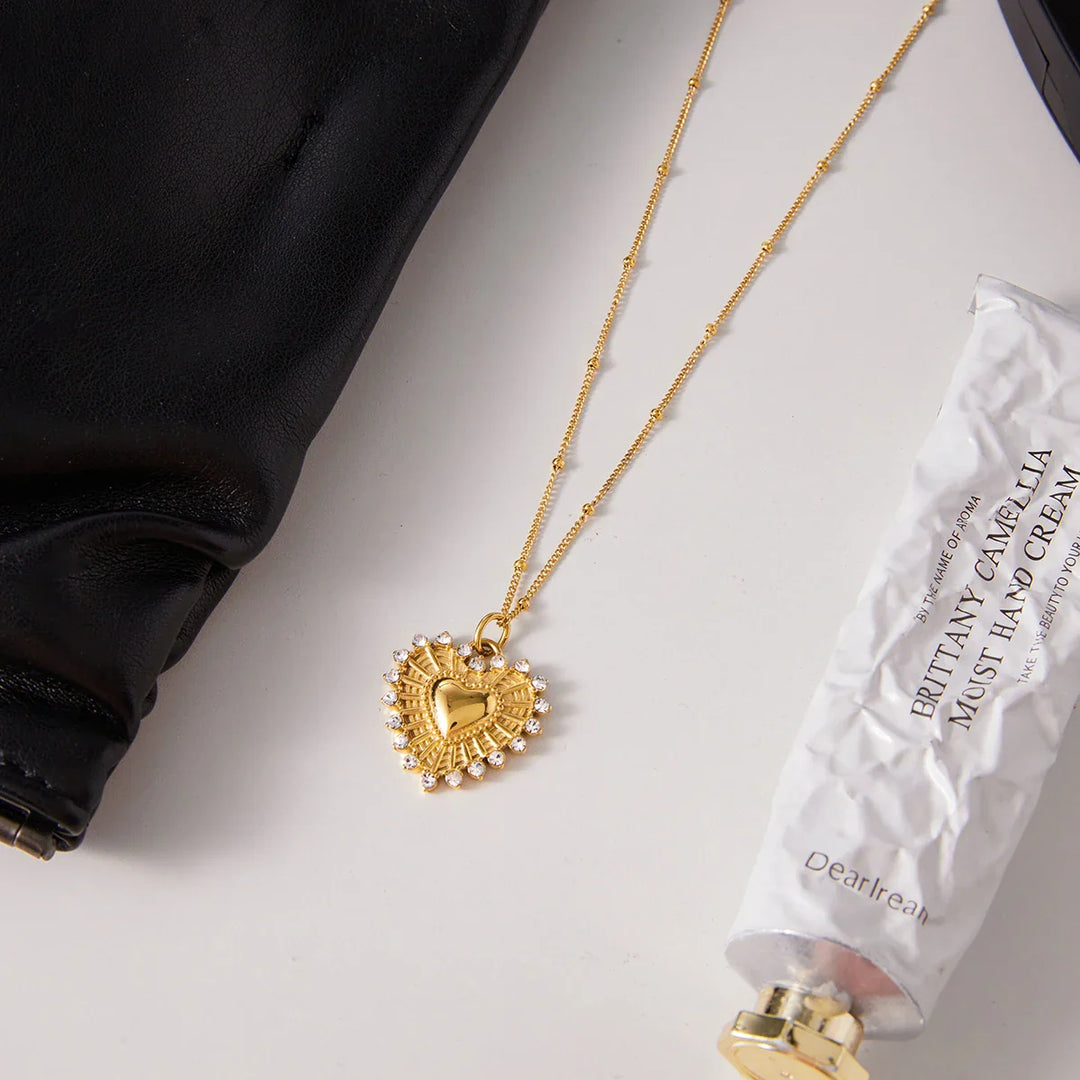Radiant Heritage Medallion Heart Necklace