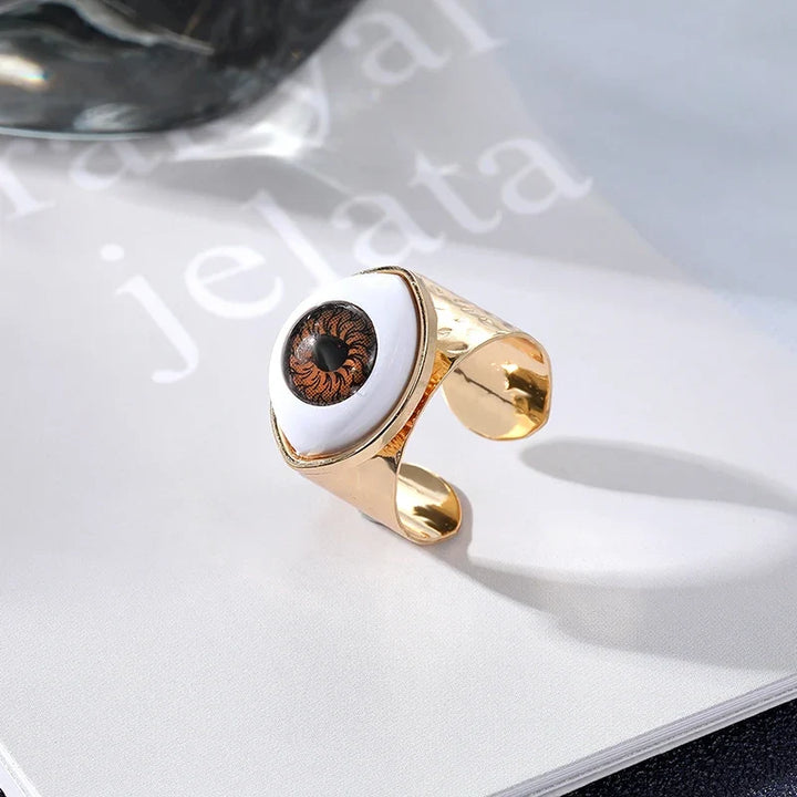 Retro Open Evil Eye Rings