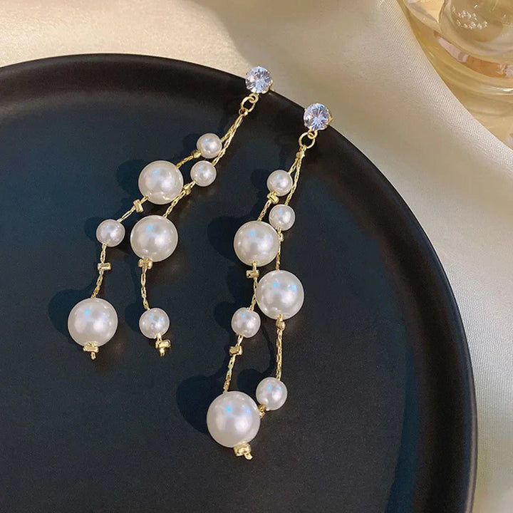 Elina Grand Pearl Dangles