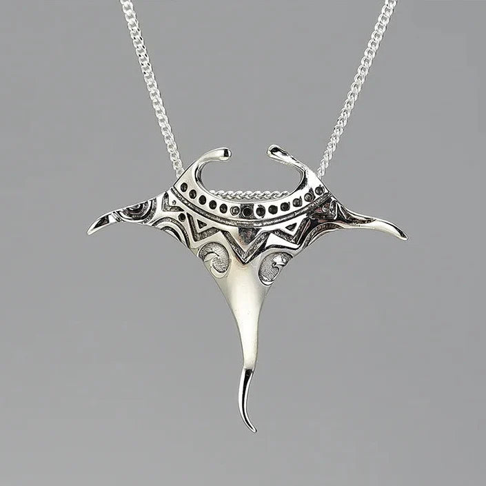 Manta Ray 925 Sterling Silver Necklace