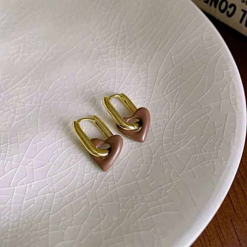 Valentina Heart Hoop Earrings