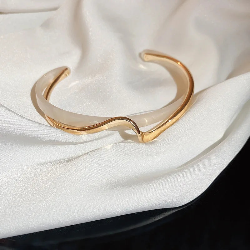 Adriana Wave Frame Bracelet