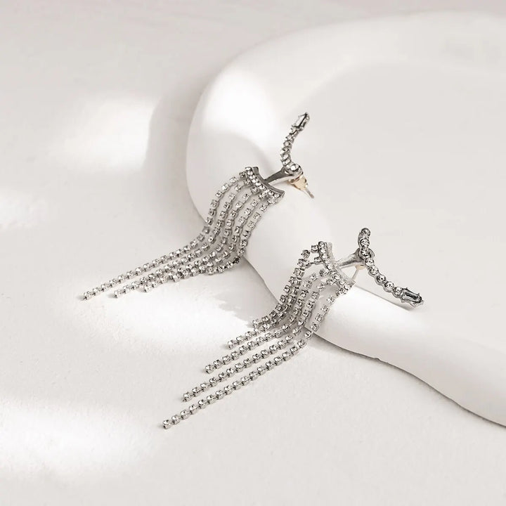 Elvaris Bridal Waterfall Earrings