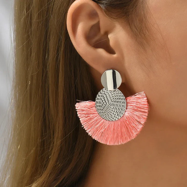 Solara Fringe Statement Earrings