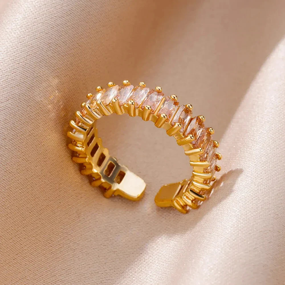 Velmira Luxe Prism Gem Statement Ring