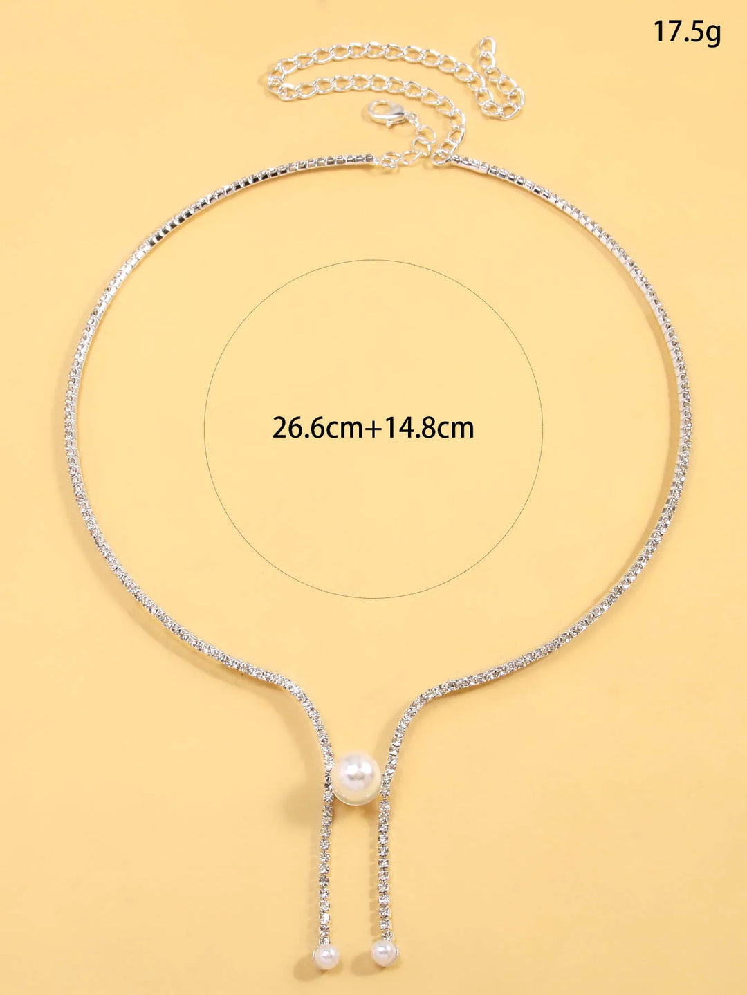 Heavy-duty rhinestone open choker Nacklace
