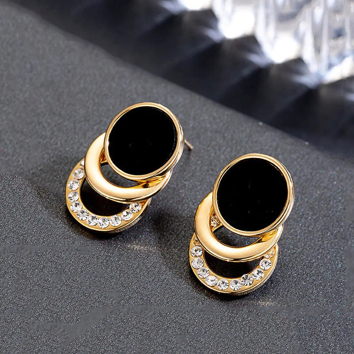 Isadora Luxe Eclipse Stud Earrings