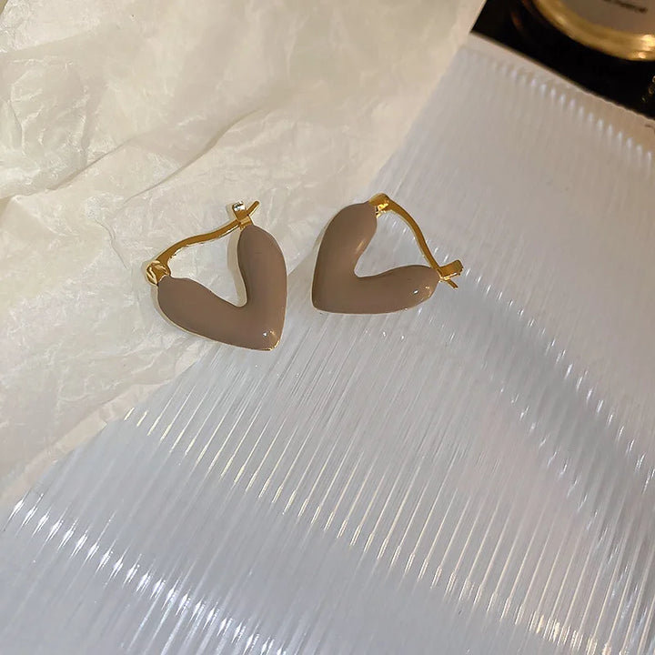 Valentina Heart Hoop Earrings