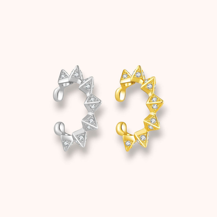 Triangle Zircon 925 Sterling Silver Ear Cuff