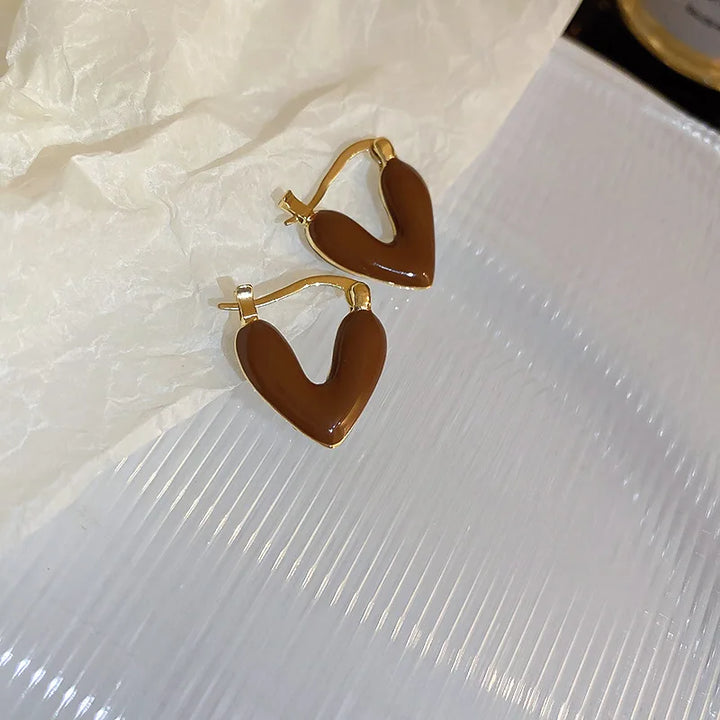 Valentina Heart Hoop Earrings