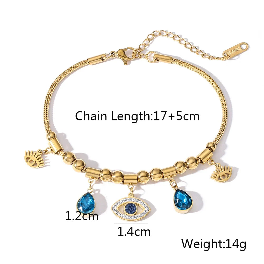 Cute Evil Eye Charm Bracelets