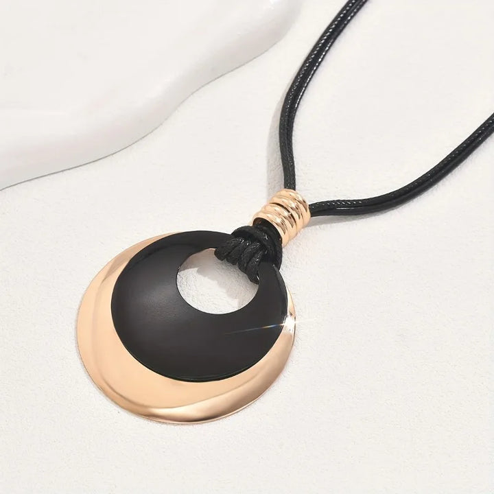 Calzora Vintage Orbit Medallion Necklace