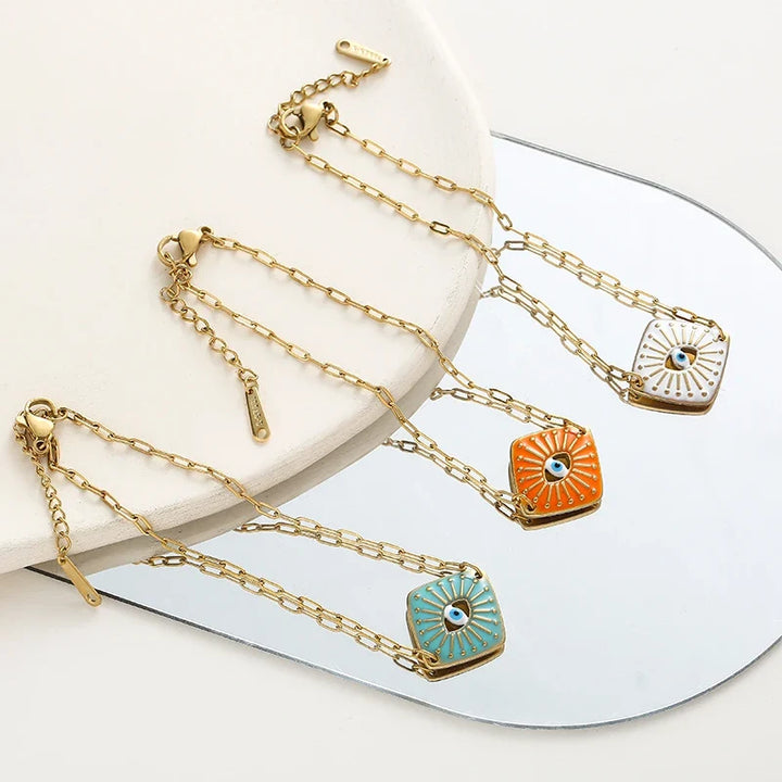 Simple Boho Evil Eye Bracelet