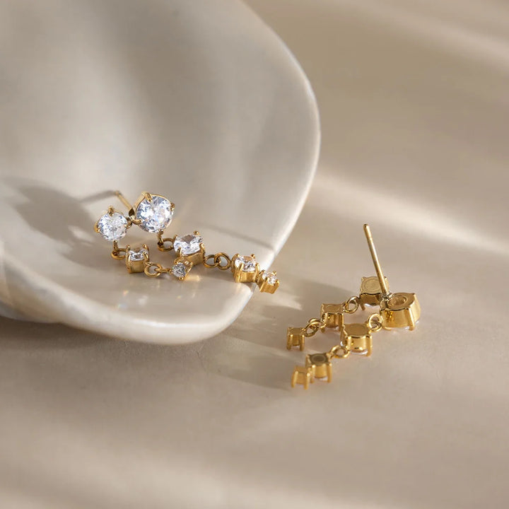 Aurelia Twin Drop Earrings