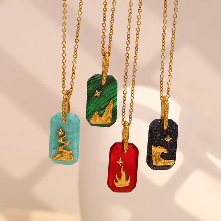 Starlit Element Pendant Necklace