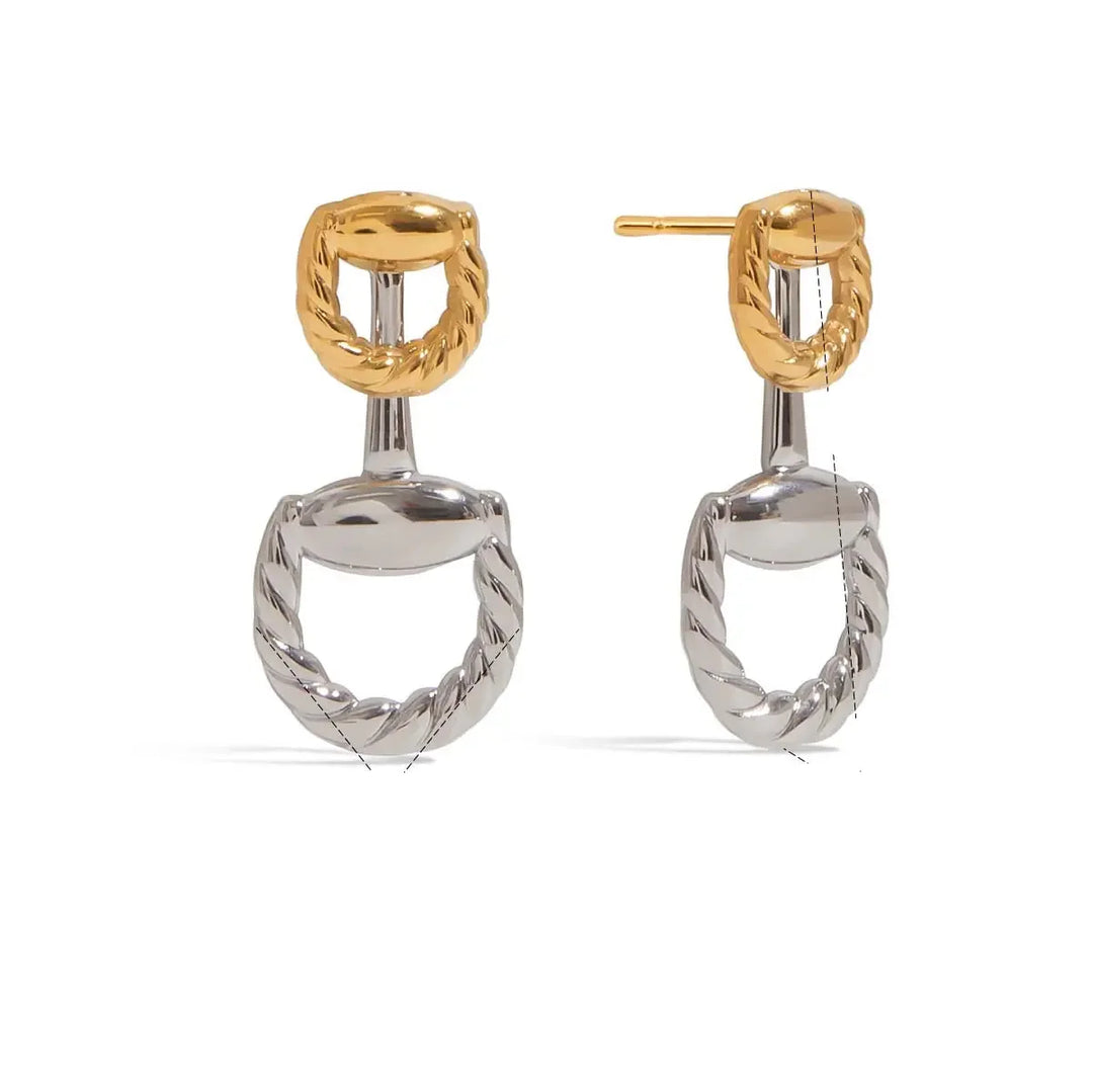 Eida Braided Gold-Plated Earrings