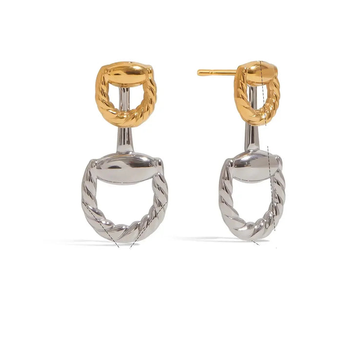 Eida Braided Gold-Plated Earrings