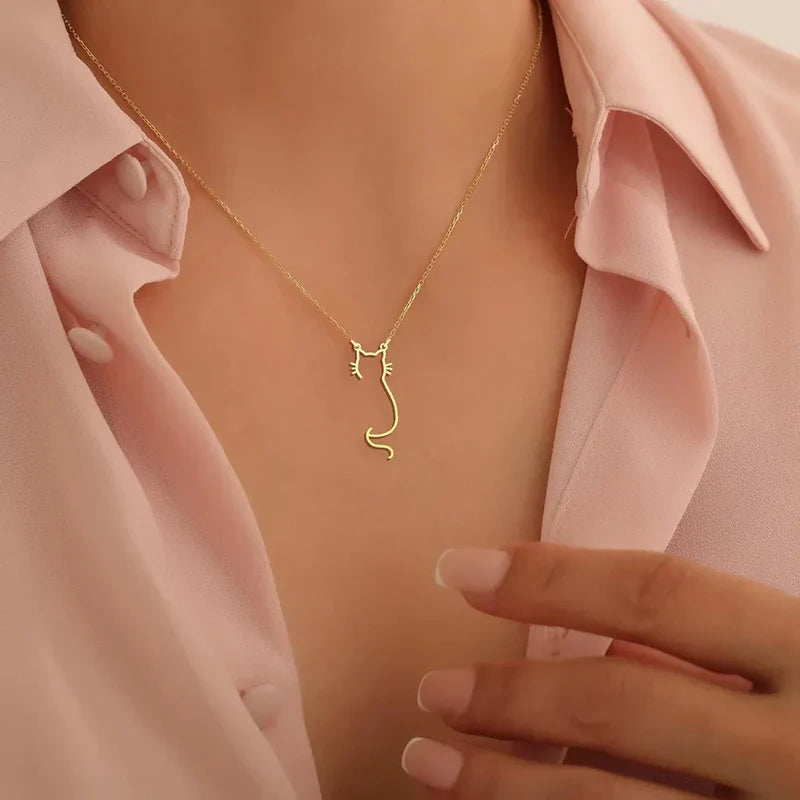 Catski 14 Gold-Plated Waterproof Necklace