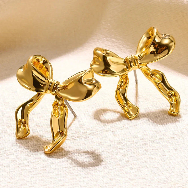 Elodie Bow Stud Earrings