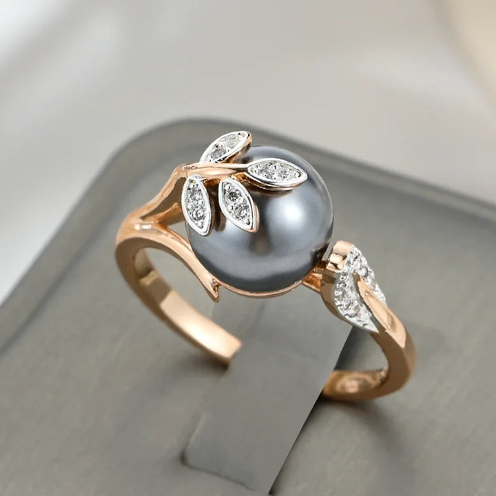 Timeless Midnight Pearl Ring