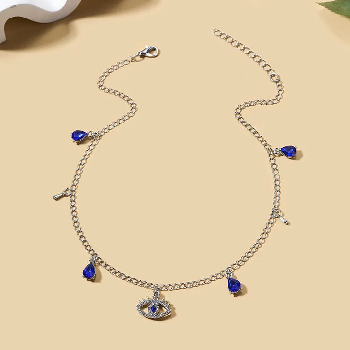 Evil Eye Tear Drop Choker