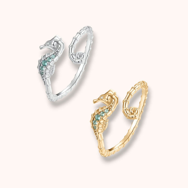 Satin Seahorse 925 Sterling Silver Ring